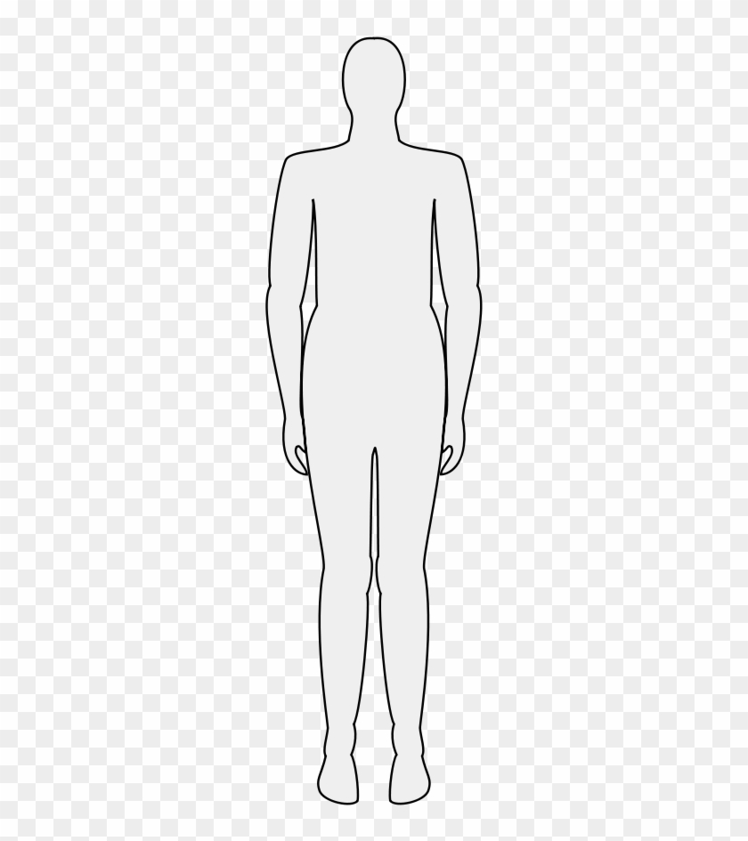 This Free Clip Arts Design Of Male Body Silhouette - Hand #818389