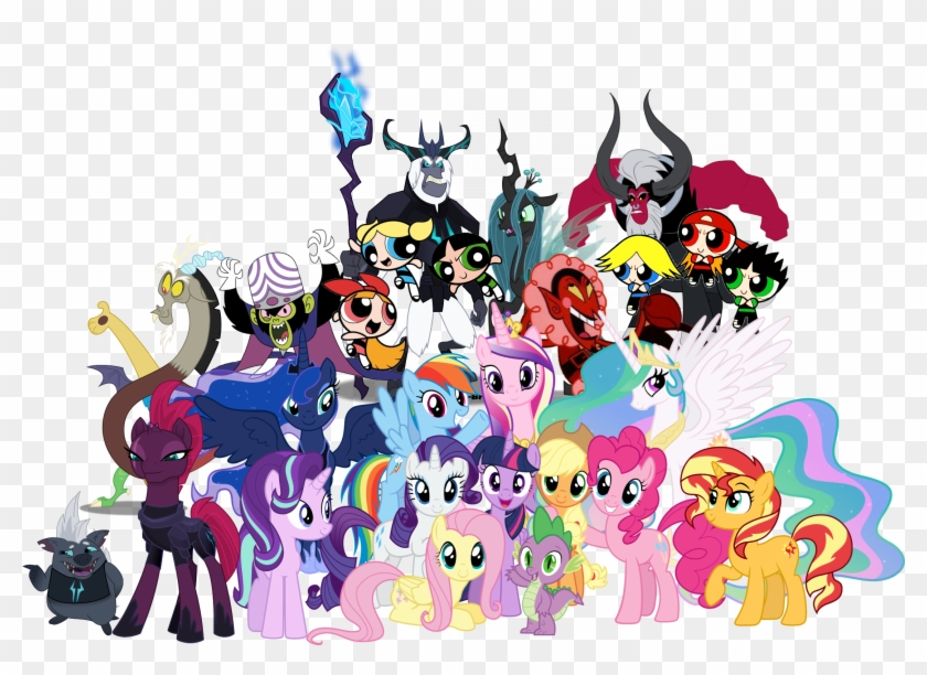 Mane 6 Spike By Jlryan-d8st9px[204] - Cartoon #818910