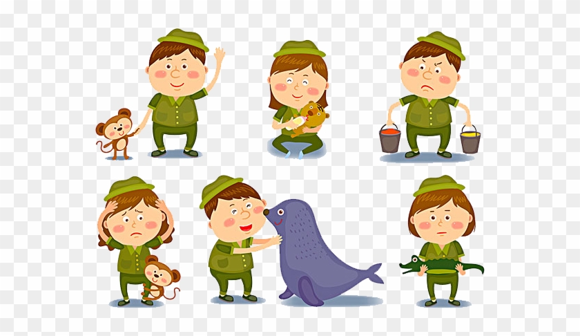 Cartoon Zookeeper Clip Art - Zookeeper Cartoon #819031