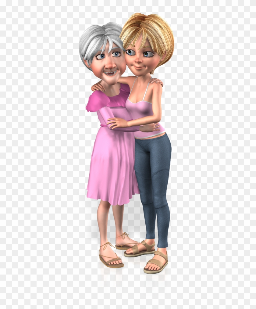 Grandmother Girl Hug - Grandmother Girl Hug #819136