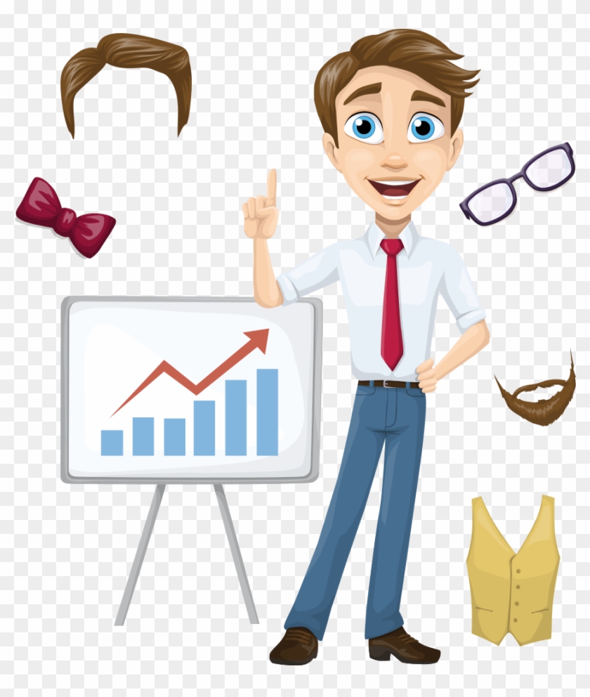 Alex The Businessman Set - Cartoon Businessman Vector Png #819339