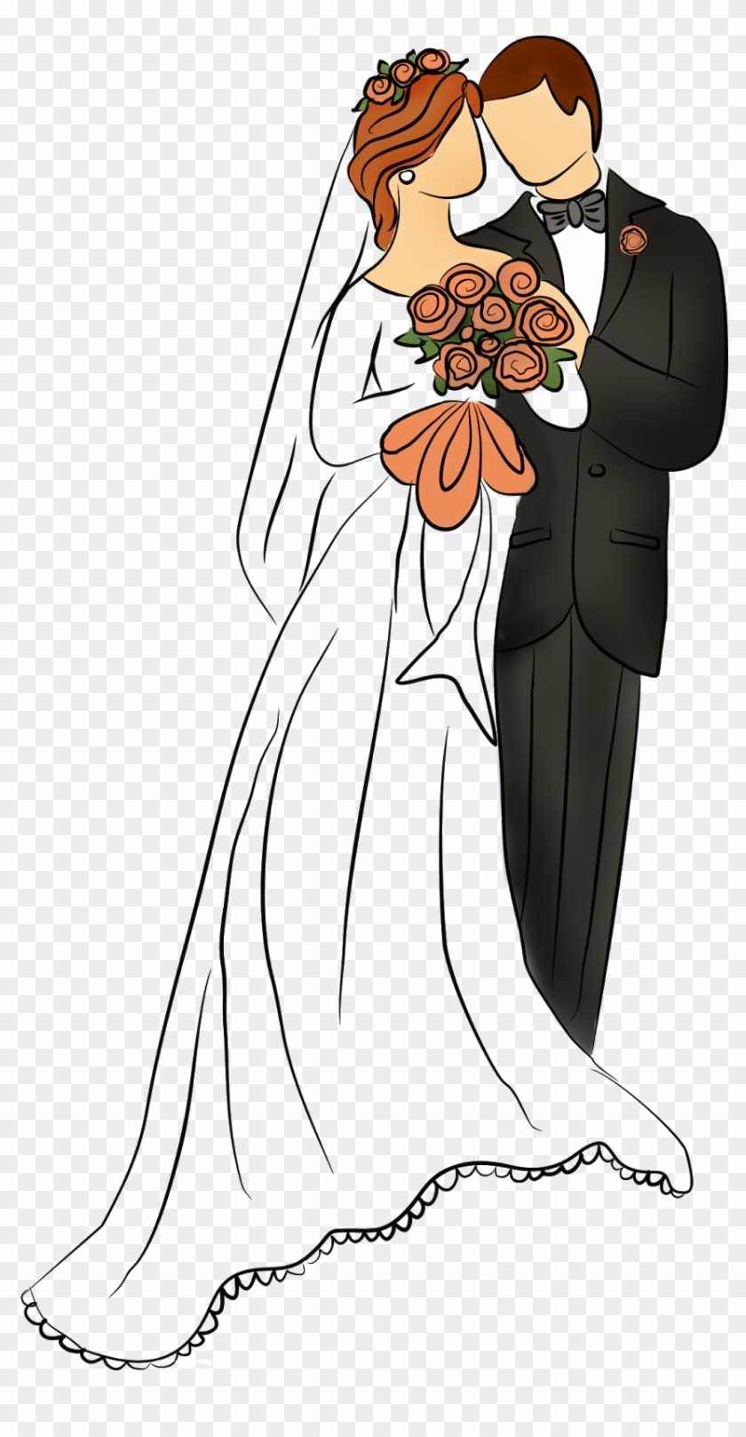 Casamento - Młoda Para Clipart #819404