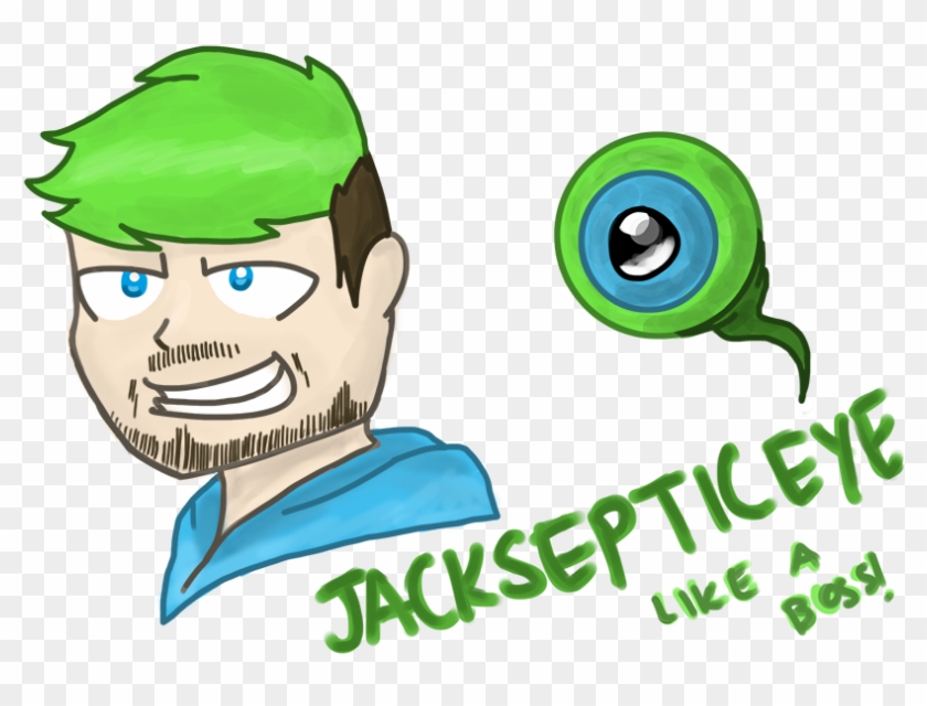 Kaitlyndjfox 8 1 Jacksepticeye Green By Speedcal - Cartoon #819811