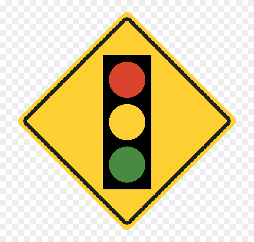 Traffic Sign - Traffic Light Road Sign #820245