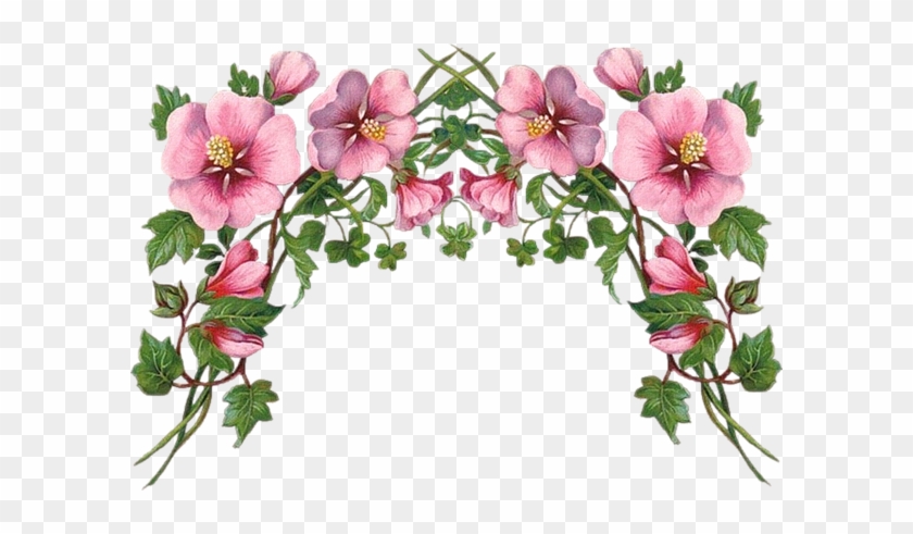 Tube Coin Fleurs - Welcome Images With Flowers Animated #820625
