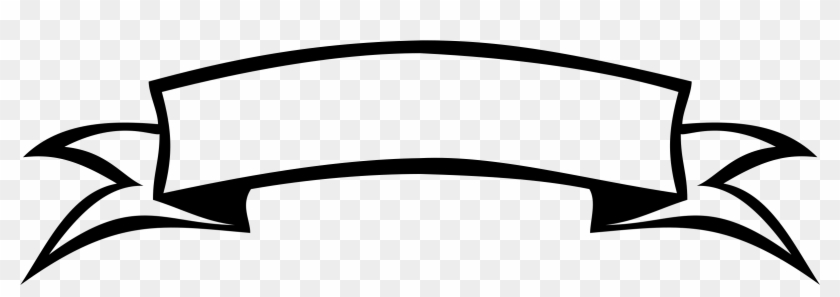 Sign Banner Cliparts Free Download Clip Art - Black And White Banner Vector #820626