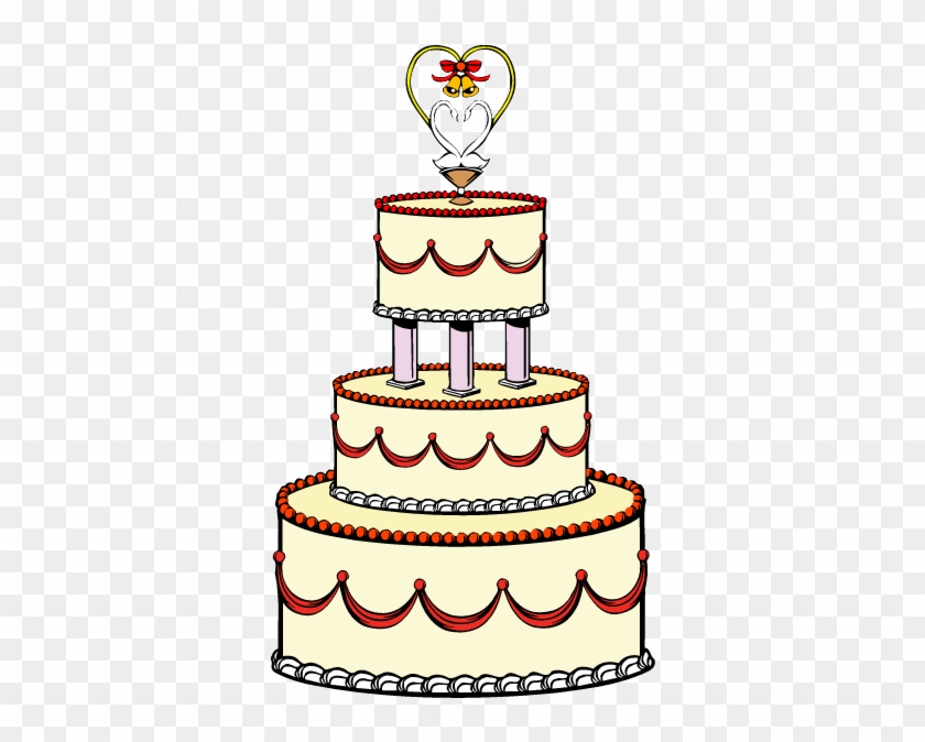 Blue Wedding Cake Clip Art - Wedding Cake Clipart #820791