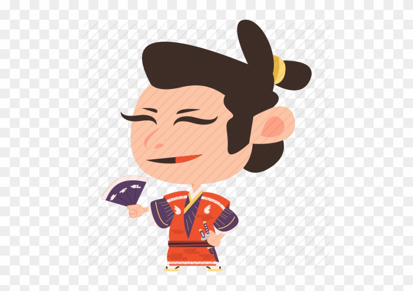 Samurai Clipart Japanese Man - Cartoon #821039