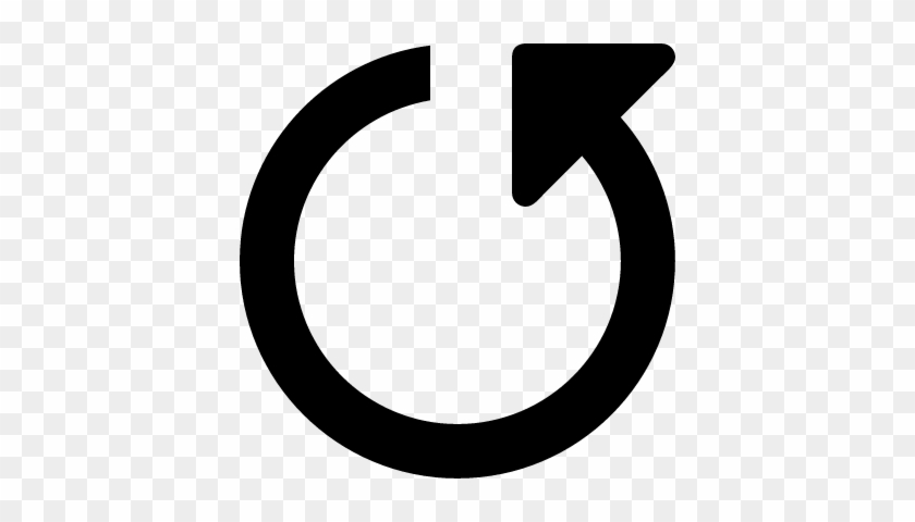 Counterclockwise Circular Arrow Vector - Counterclockwise Arrow #821088