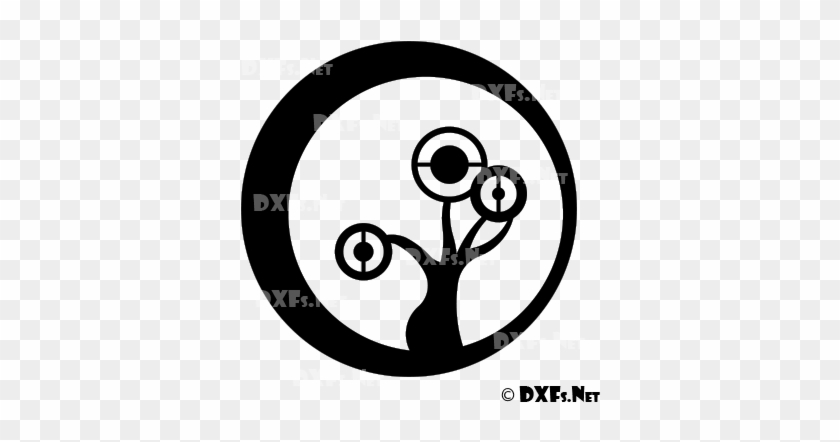 Modern Abstract Retro Tree Silhouette Design For Cnc - Free Dxf Design Modern #821111