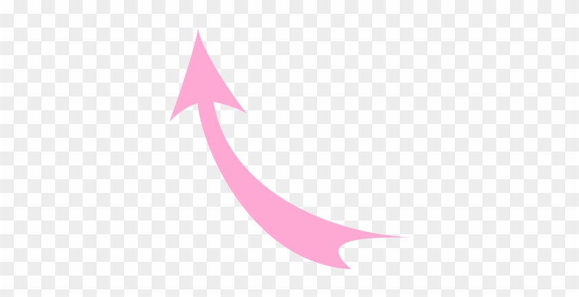 Curved Arrow Pink Clip Art At Clker - Curved Red Arrow Png #821332