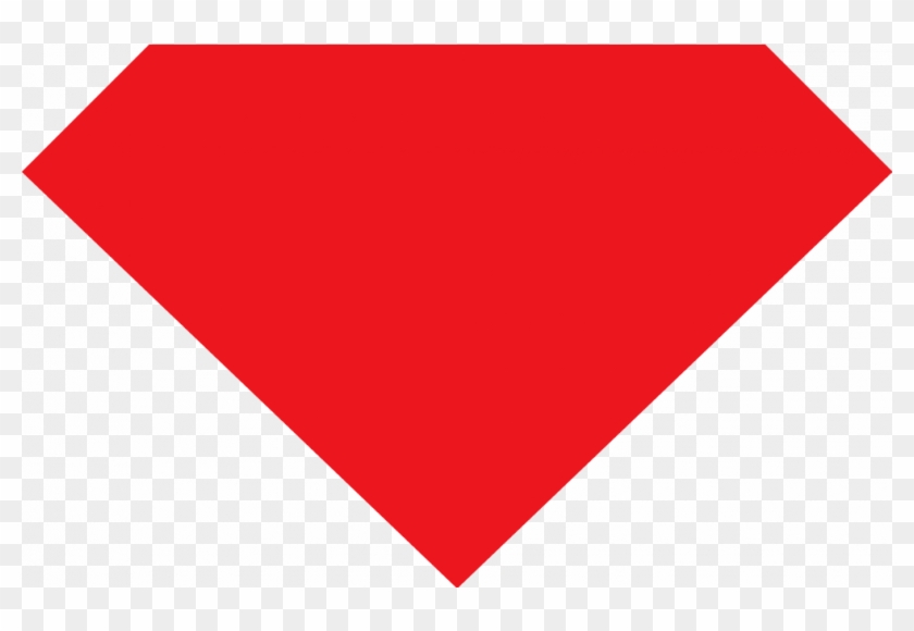 Superman Diamond Shape Clip Art - Red Triangle Down #821563