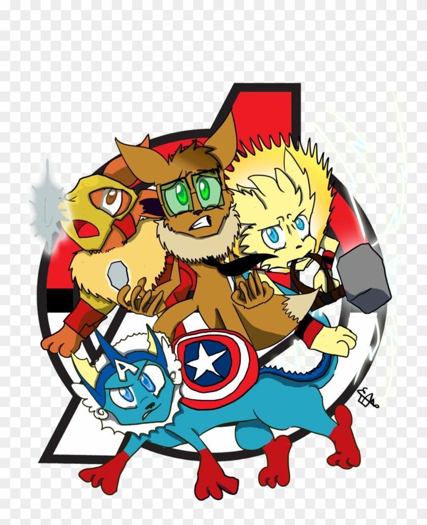 Eeveelutions Avengers By Nuclearpsychotic - Eevee Avengers #822016