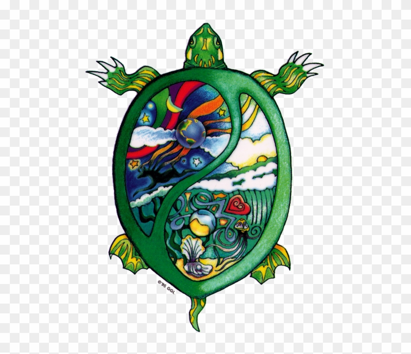 Harmony Turtle - Window Sticker - Terrapin Turtle Grateful Dead #822142