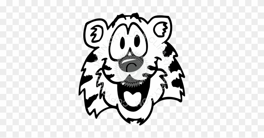 Cute Tiger Face Drawing #822626