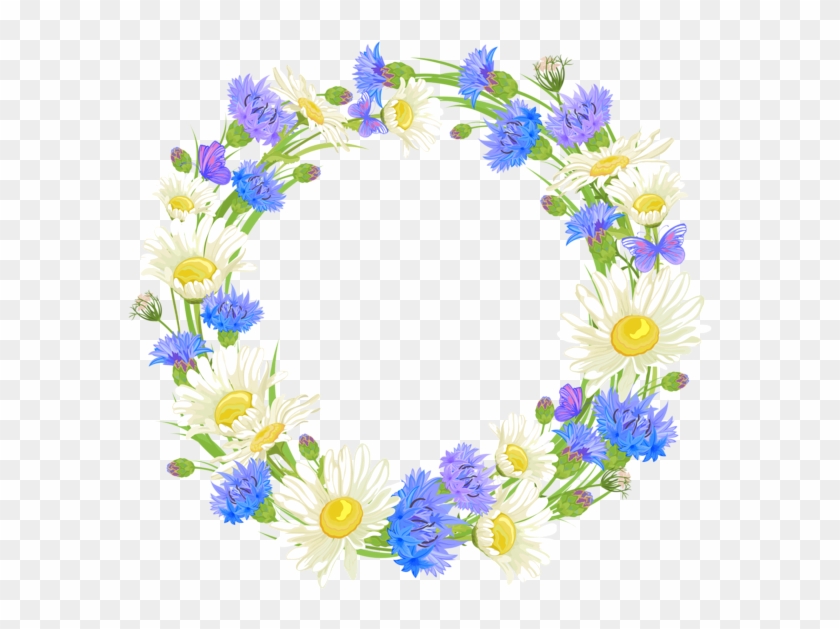 Полевые Цветы Венок Png Clipart - Personalized Floral Pendant Necklace, Saying Pendant, #822708