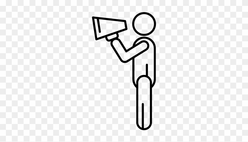 Man Shouting Vector - Png Files Loud Speaker Shouting #822974