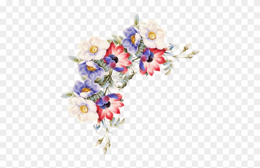 Cantos De Flores Do Vintage Em Png - Women Of Flowers [book] #823208