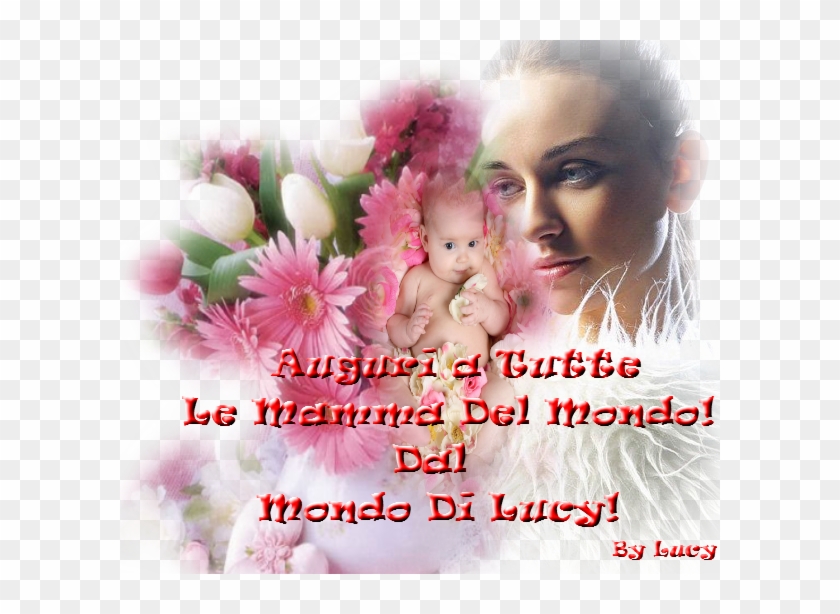 Upplica A Mia Madre Di Pier Paolo Pasolini - Baby In A Bed Of Pink And White Flowers #823252
