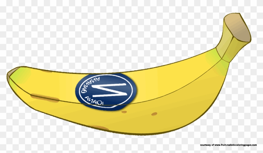 Banana Clip Arts Image - Coloring Book #823365