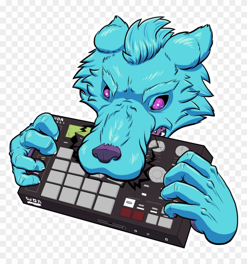 Werewolf Chomping On A Sampler Available As A Bunch - Society6 #823512