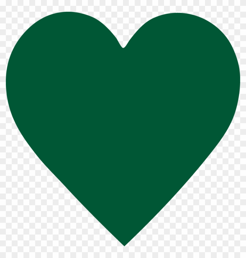 Custom - Small Dark Green Heart #823802