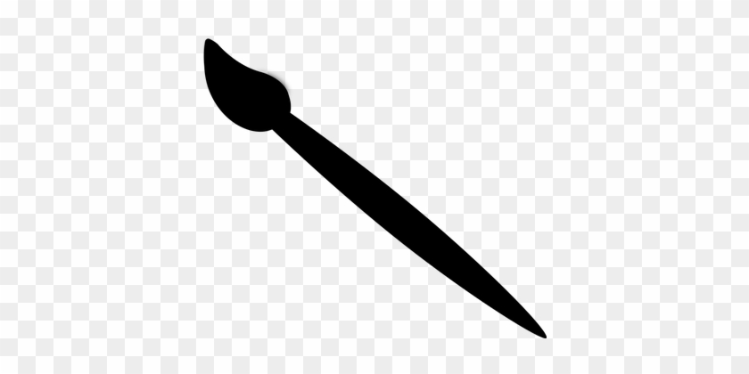 Brush, Paint, Wooden, Artist, Tool - Diagonal Arrow Png #824718