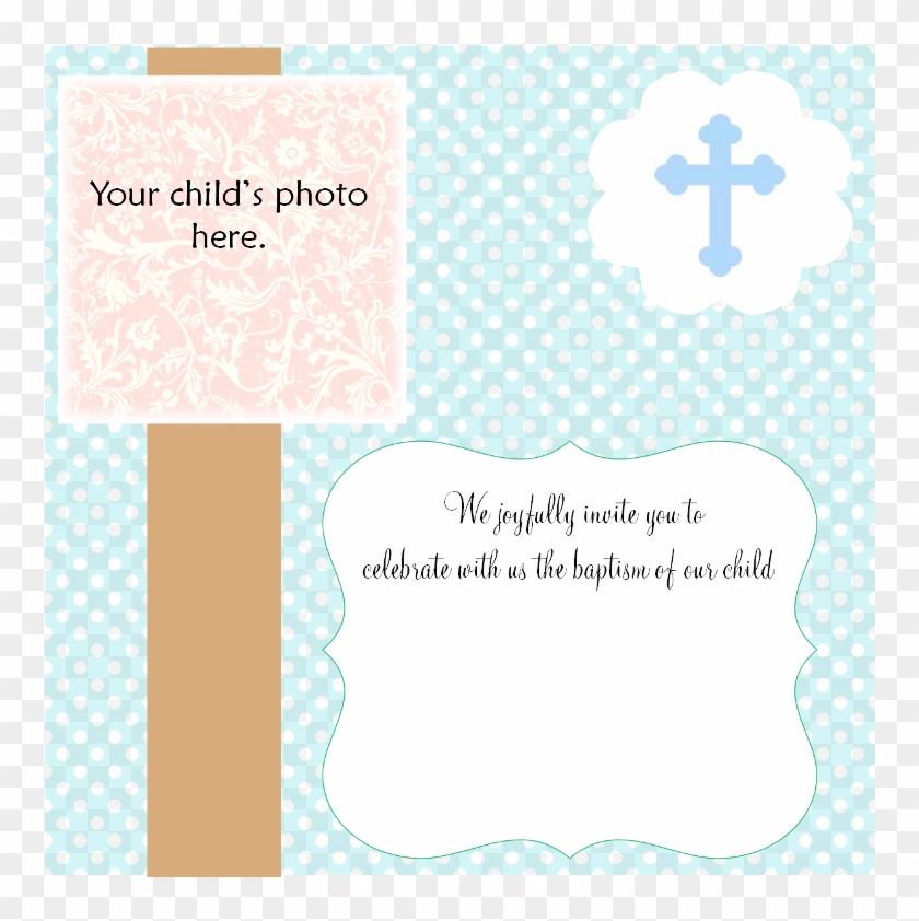 Blank Invitation Templates Free Baptismal Invitation - Christening Invitation Blank Template #824768