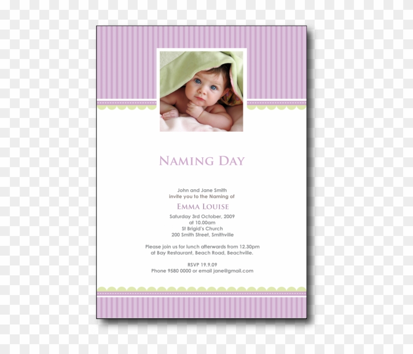 Invitation For Naming Ceremony For A Baby Boy Baby - Girl Name Ceremony Invitation #824893
