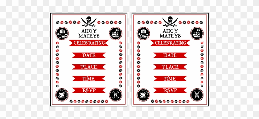 Download The Free Pirate Printables Here - Birthday #824894
