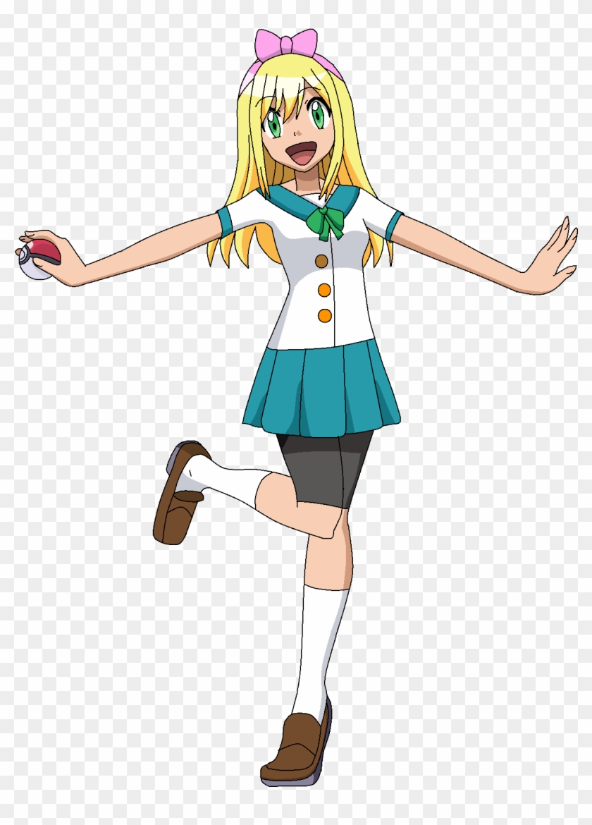 My Pokemon Oc Lisa Teenager Appearnce By Aquamimi123 - Cartoon #824954