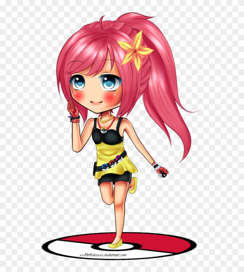 Chibi Pokemon Trainer Jeanella By Rinspirit-art - Cartoon #825148