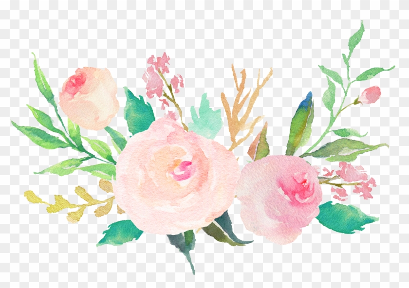 Wedding Invitation Watercolor Painting Pastel Flower - Above All Else Guard Your Heart #825353
