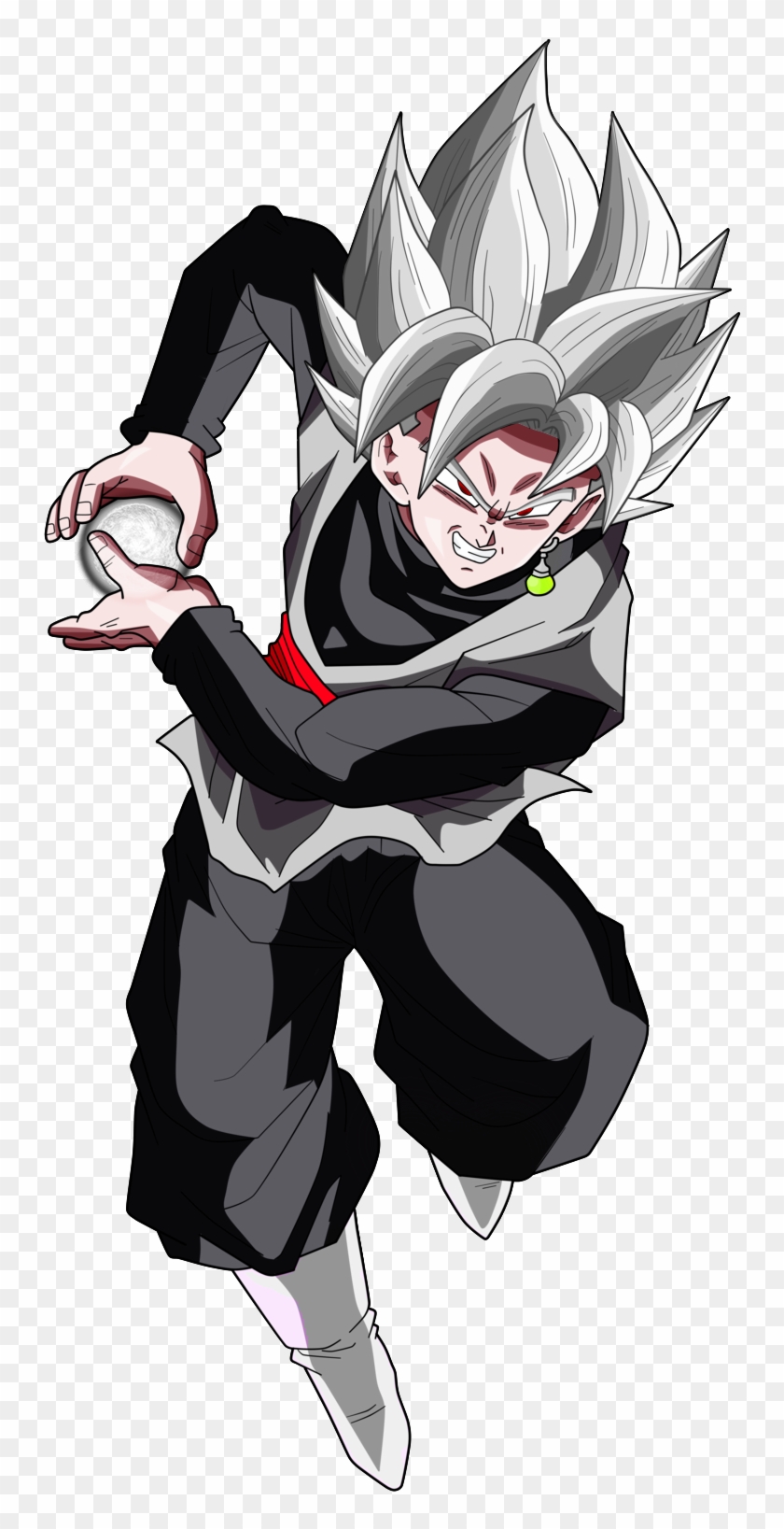 Black Goku Ssj White By Alphagreywind - Goku Black Ssj Rose Kame Hame Ha #825393