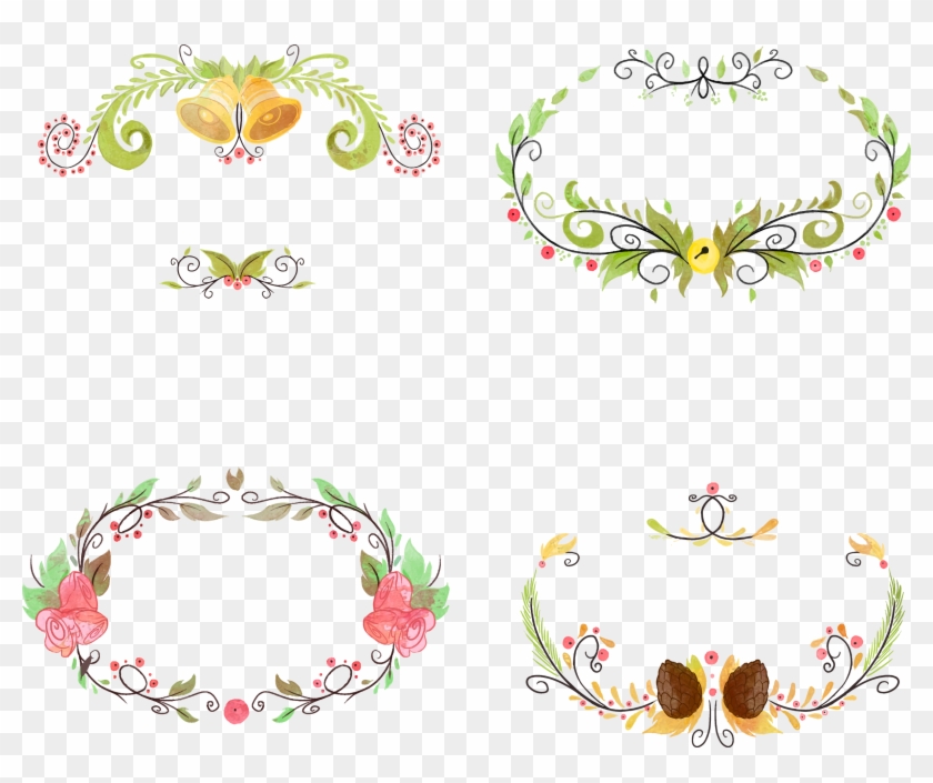 Floral Design Watercolor Painting Euclidean Vector - Floral Design Watercolor Painting Euclidean Vector #825710