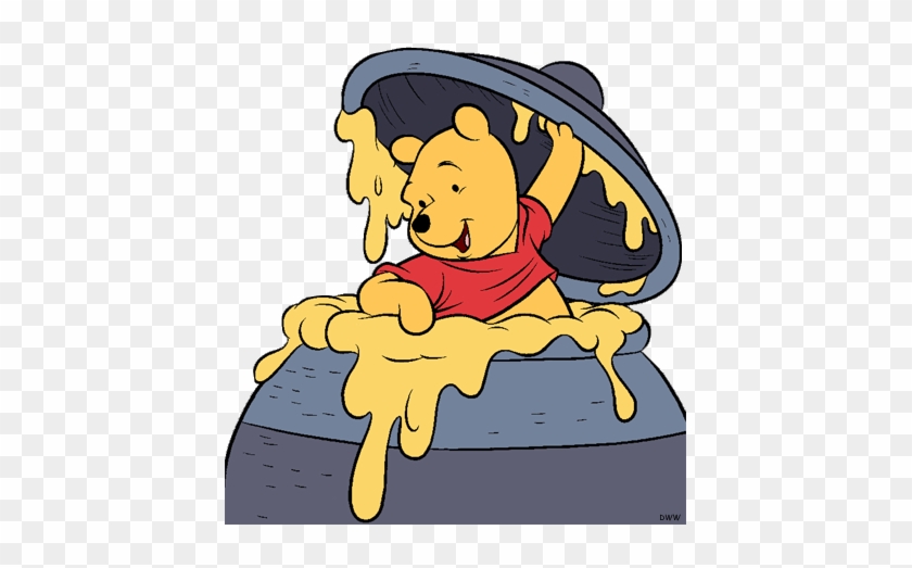 Clip Arts Related To - Pooh Honey Pot Clip Art #825748