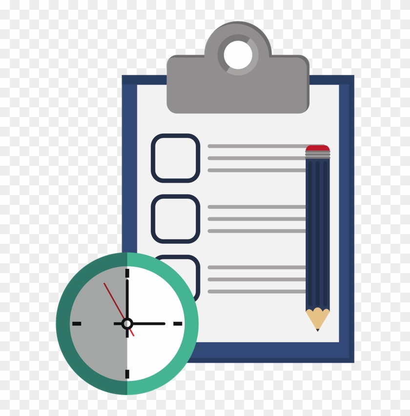 Checklist And Clock Icon - Facility Inspections #825756