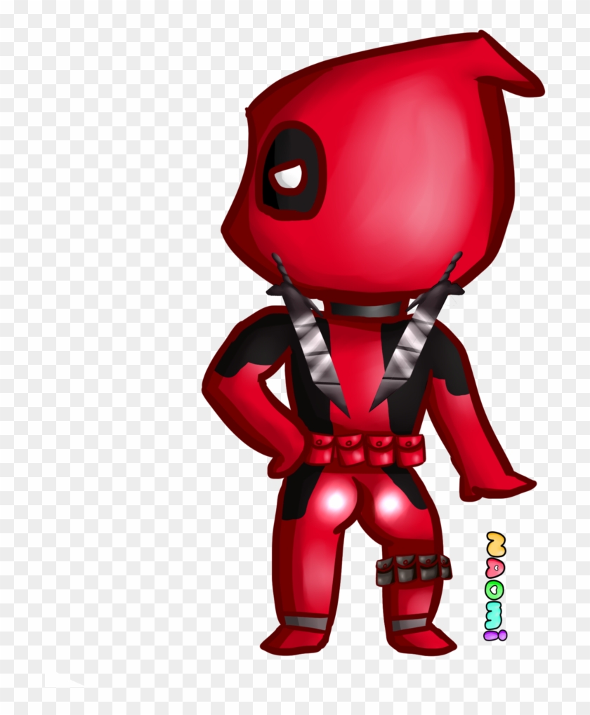 Deadpool Chibi By Ajueh Deadpool Chibi By Ajueh - Deadpool Chibi Behind #825776