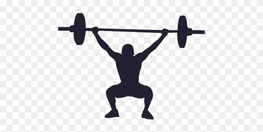 Weight Lifting Silhouette 1 Transparent Png - Weight Lifting Silhouette Png #825805