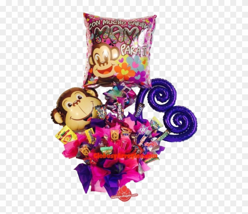 Arreglo De Globos Día De Las Madres ^80cms Alto^ - Arreglos Con Dulces Para El Dia #826590