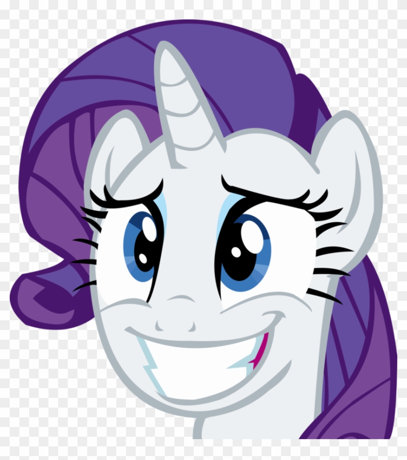 04 Nervous Smile By Cyanlightning - Rarity Head #826686