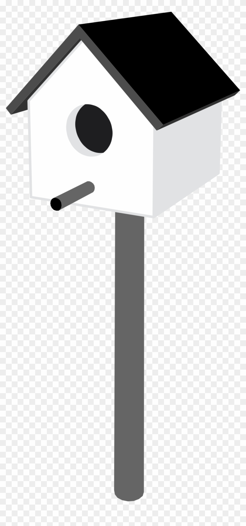 Birdhouse Black White Line Art 999px 70 - Black And White Bird House #826722