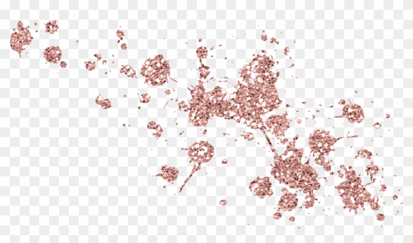 Red Aesthetics - Gold Sparkle - Rose Gold Glitter Transparent Background #826750