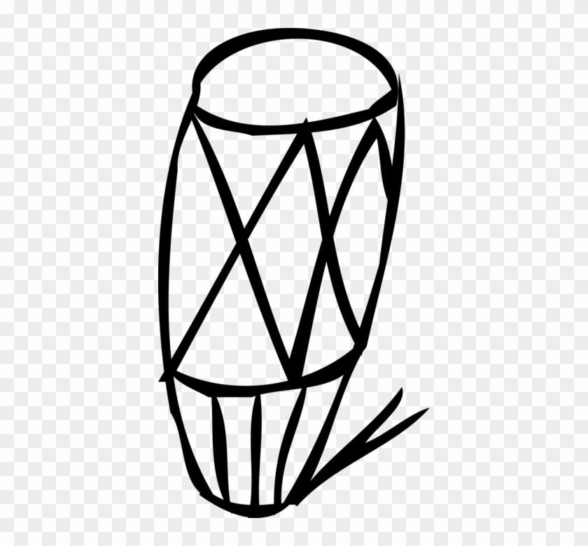 Vector Illustration Of African Conga Bongo Drum Percussion - Bongo Drum #827072
