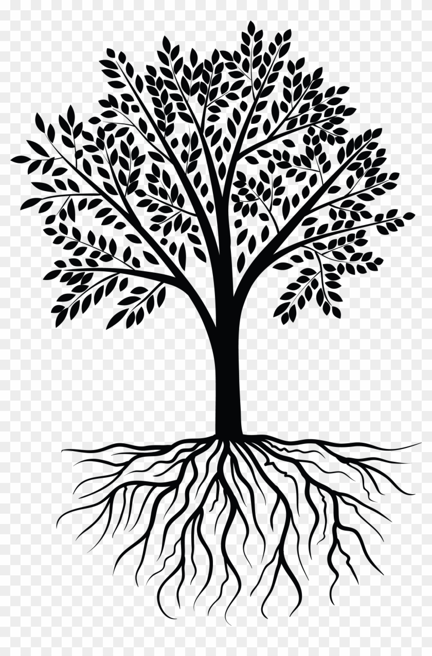 Tree Vector Black White - Tree Vector Black Png #827513