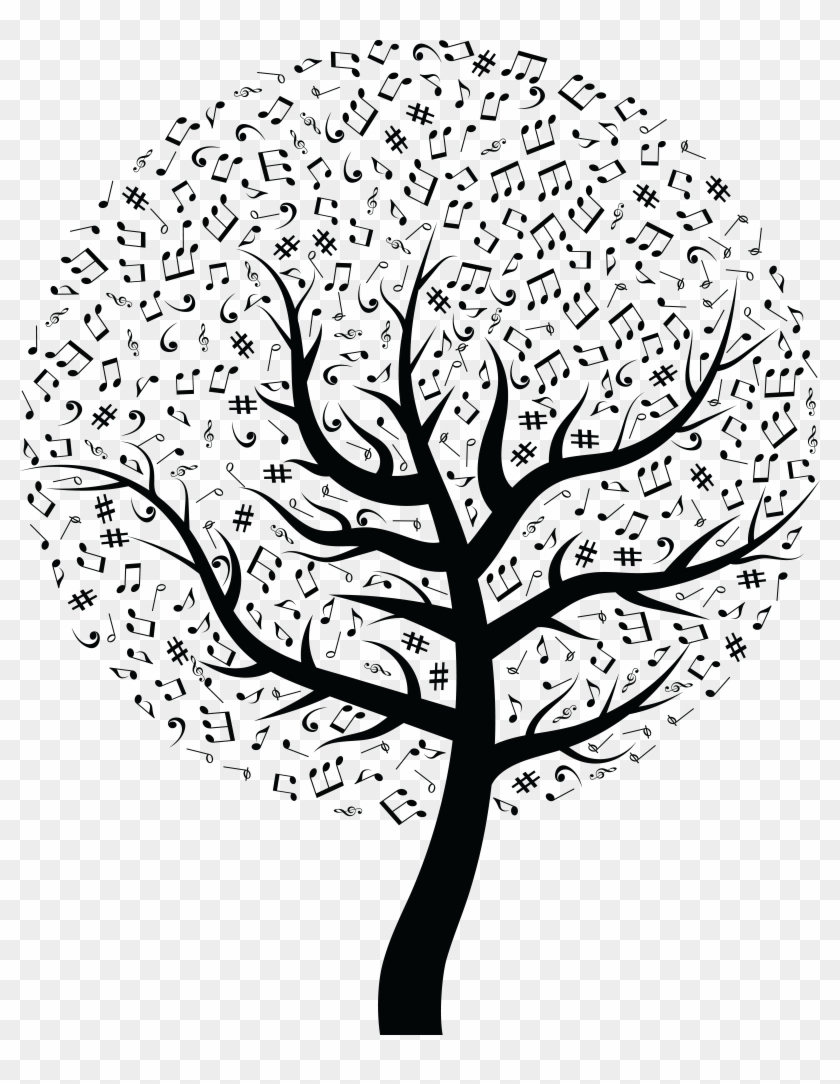Free Clipart Of A Music Tree - Free Clipart Of A Music Tree #827536