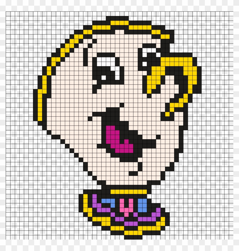 Chip From Beauty And The Beast - Chip Hama Beads #827882