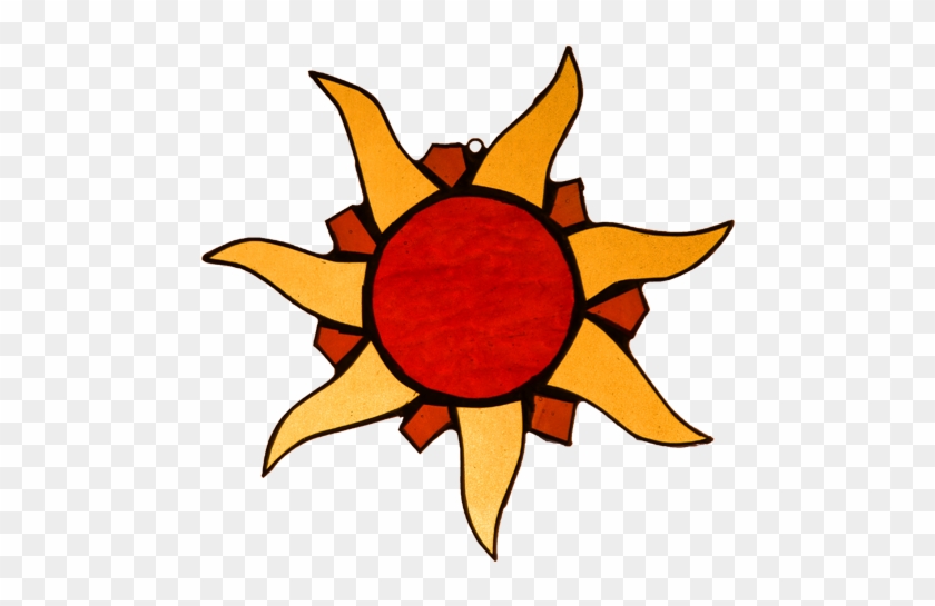 Stained Glass Abstract - Stained Glass Sun Png #828015