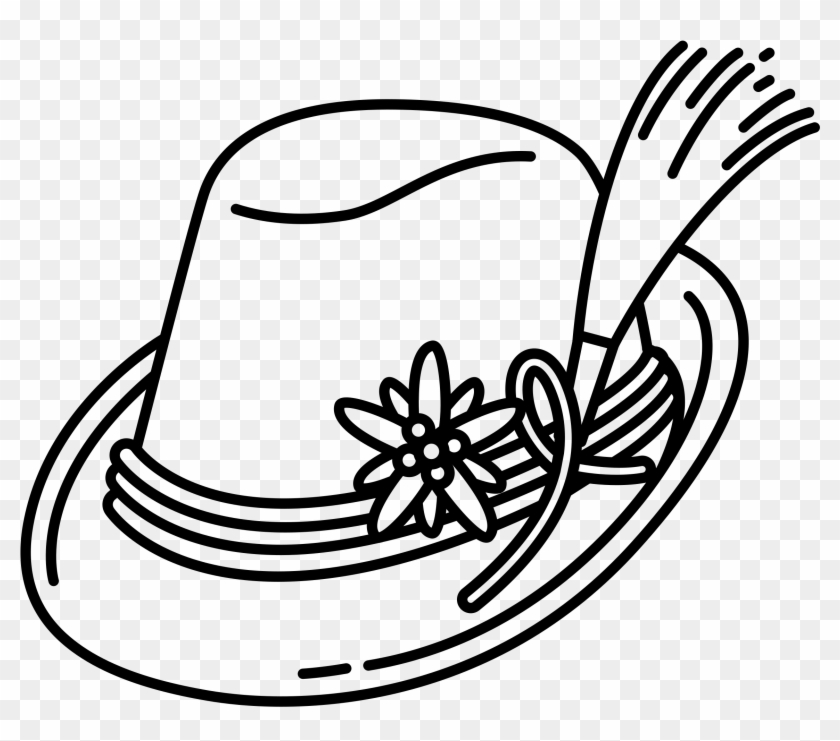 Filewikipedia15 Austria Hat - German Hat Clipart Black And White #828105
