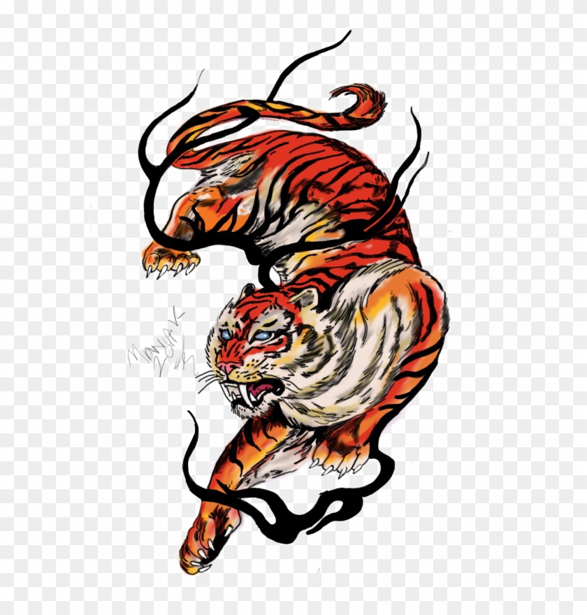 Tiger Tattoos Png Free Download - Tiger Tattoo Design Png #828102
